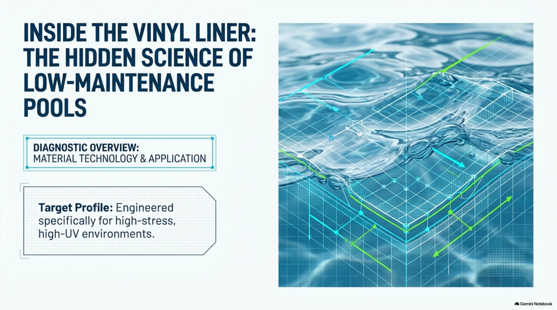 Inside the Vinyl Liner: The Science of Low-Maintenance — slide 1
